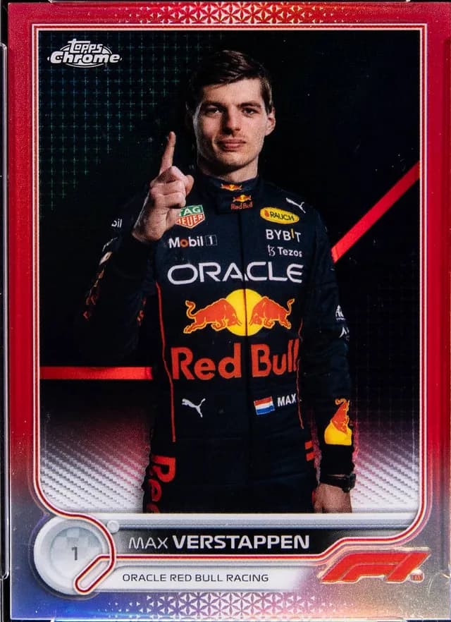 Max Verstappen 2022 Topps Chrome Red Refractor
